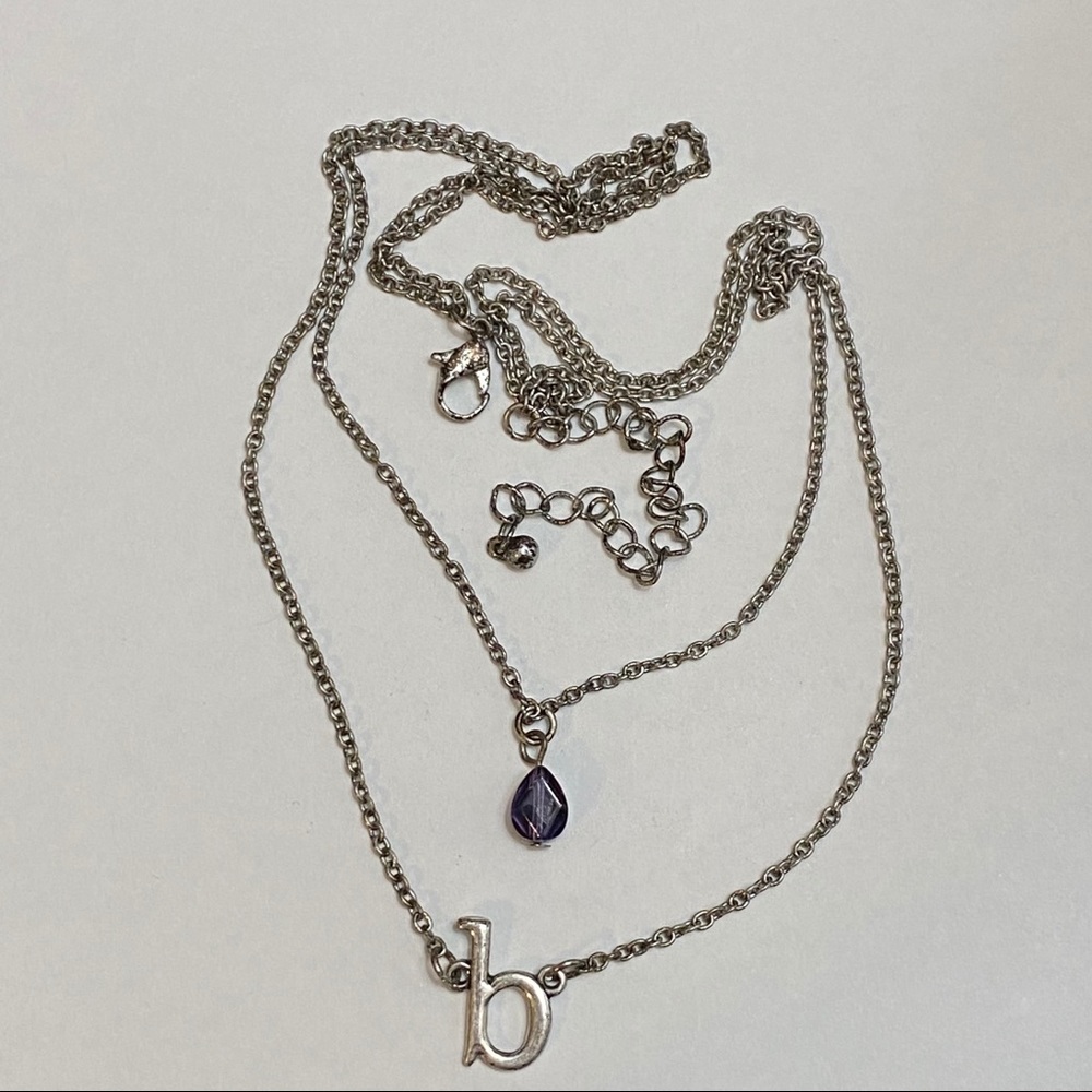 Double Letter B Necklace